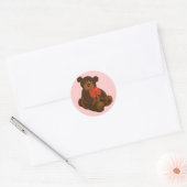 Cute cartoon beer ronde sticker (Envelop)