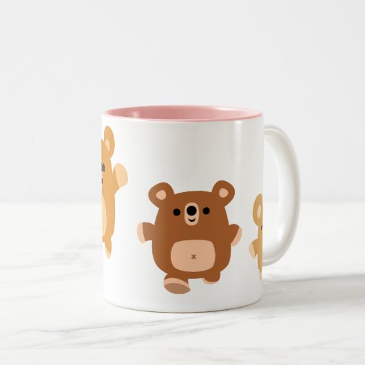 Cute cartoon Beren 3 mok (Voorkant rechts)