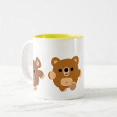 Cute cartoon Beren 4 mok (Voorkant links)