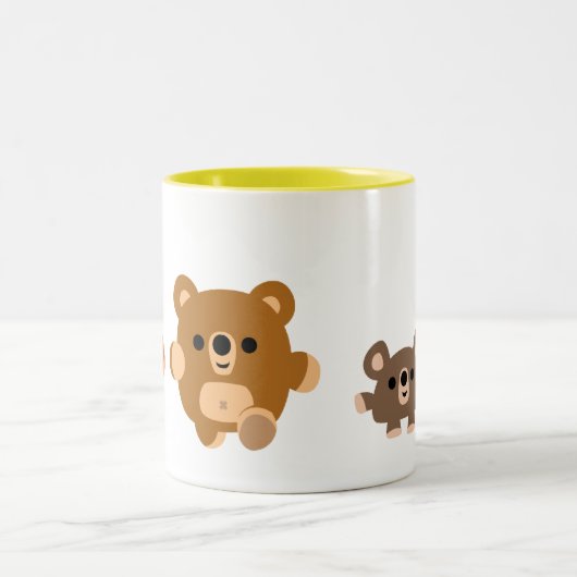 Cute cartoon Beren 4 mok (Center)