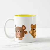 Cute cartoon Beren 4 mok (Links)