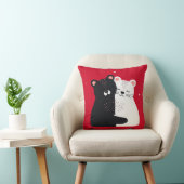 🐻❤️ Cute Cartoon Beren Cozy Rode Decor Cadeau ✨ Kussen (Stoel)