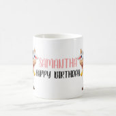 Cute Cartoon Big Koe Happy Birthday Coffee Mok (Center)