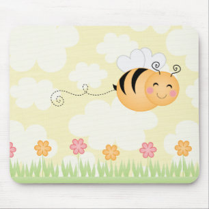 Cute cartoon bij- en bijenkasten mousepad muismat