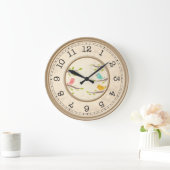 Cute Cartoon Birds Childrens Grote Klok (Huis)