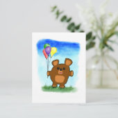 Cute Cartoon Birthday Beer Briefkaart (Staand voorkant)