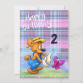 Cute Cartoon Birthday Kaart (Voorkant)