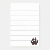 Cute Cartoon Black Cat Paw Prins gerangschikt Post-it® Notes (Voorkant)