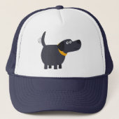 Cute Cartoon Black Labrador Pet (Voorkant)