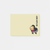 Cute Cartoon Black Sheep Drawing Post-it® Notes (Voorkant)