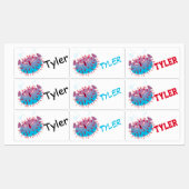 Cute Cartoon Blowfish Labels (Vel)
