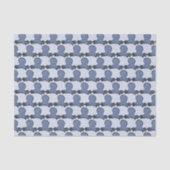 Cute Cartoon Blue Octopus Pattern Tissuepapier (Voorkant)