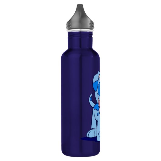 Cute Cartoon Blue Puppy Waterfles (Links)