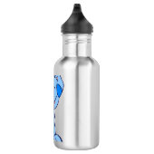 Cute Cartoon Blue Puppy Waterfles (Rechts)