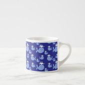 Cute Cartoon Blue Whale Pattern Espresso Kop (Rechts)