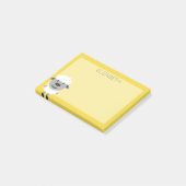 Cute Cartoon Boerderij Schapen - geel en grijs Post-it® Notes (Schuin)