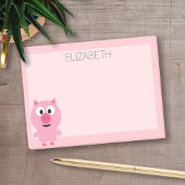 Cute Cartoon Boerderij Varken - Roze en Blush Post-it® Notes