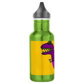 Cute cartoon boos paarse dinosaurus waterfles  (Links)