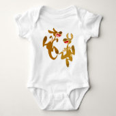Cute Cartoon Bouncy Kangaroos Baby Apparel Romper (Voorkant)