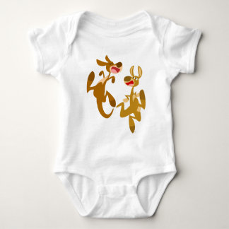 Cute Cartoon Bouncy Kangaroos Baby Apparel Romper