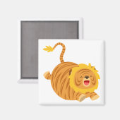 Cute Cartoon Bouncy Liger Magnet (Voorkant / Achterkant)