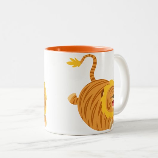 Cute Cartoon Bouncy Liger Mok (Voorkant rechts)