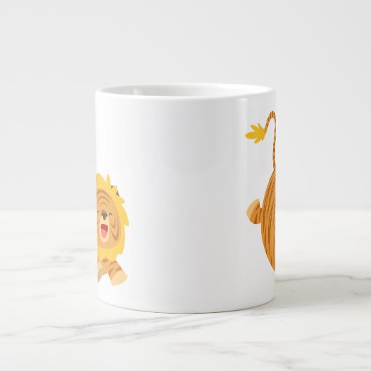 Cute Cartoon Bouncy Liger T-Shirt Jumbo Mok (Voorkant)