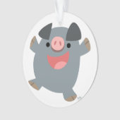 Cute Cartoon Bouncy Pig Acrylornament Ornament (voorkant)