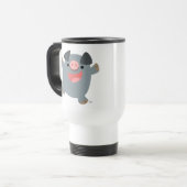 Cute Cartoon Bouncy Pig Commuter Mok (Voorkant links)