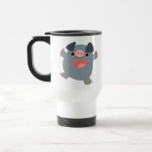 Cute Cartoon Bouncy Pig Commuter Mok (Links)
