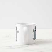 Cute Cartoon Bouncy Pig Espresso Mok (Achterkant)