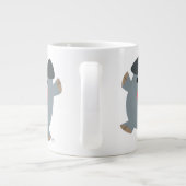 Cute Cartoon Bouncy Pig Jumbo Mok (Achterkant)