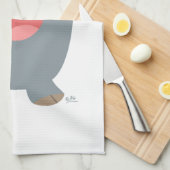 Cute Cartoon Bouncy Pig Kitchen Towel Theedoek (Quarter Fold)
