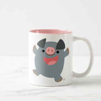 Cute Cartoon Bouncy Pig Mok