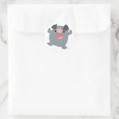 Cute Cartoon Bouncy Pig Sticker (Tas)