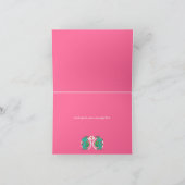 Cute Cartoon Boy Girl Couple Happy Valentiine Day Feestdagen Kaart (Binnen)