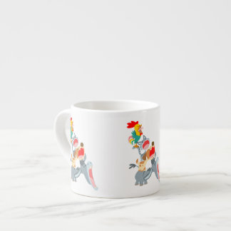 Cute Cartoon Bremen Town Musicians Espresso Mok