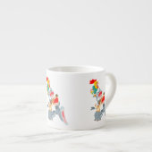 Cute Cartoon Bremen Town Musicians Espresso Mok (Voorkant rechts)