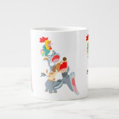 Cute Cartoon Bremen Town Musicians Jumbo Mok (Voorkant)