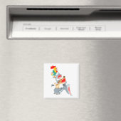 Cute Cartoon Bremen Town Musicians Magnet (Insitu (Vaatwasser))