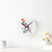 Cute Cartoon Bremen Town Musicians Wall klok (Huis)