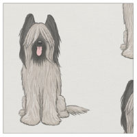 Cute Cartoon Briard | Honden gepatterd