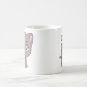 Cute Cartoon British Shorthair Cat Koffiemok (Center)