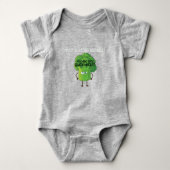 Cute Cartoon Broccoli Je houdt niet van Broccoli B Romper (Voorkant)