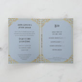 Cute cartoon bruiloft-uitnodiging en rsvp (Binnen)