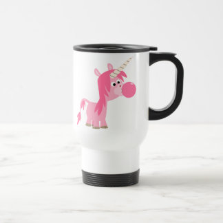 Cute Cartoon Bubble Gum Unicorn Commuter Mok