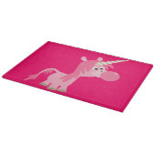 Cute Cartoon Bubble Gum Unicorn Cutting Board Snijplank (Hoek)