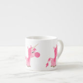 Cute Cartoon Bubble Gum Unicorn Espresso Mok (Voorkant rechts)