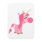 Cute Cartoon Bubble Gum Unicorn Flexible Magnet Magneet (Verticaal)