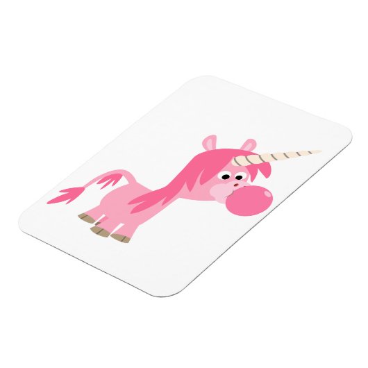 Cute Cartoon Bubble Gum Unicorn Flexible Magnet Magneet (Linkerzijde)